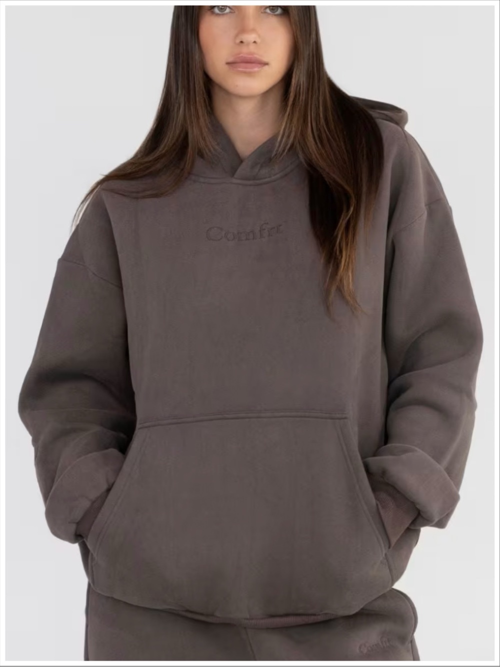 Comfrt Signature Hoodie Chocolate NWT [Item #V60/72]